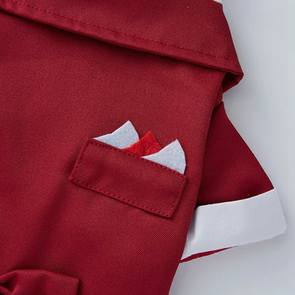 Pet Dog Tuxedo; Formal Pet Wedding Party Suit for Small/ Medium Dogs; Dog Boys Bow Tie Shirt;