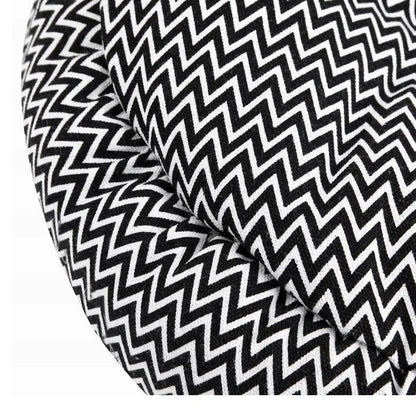 2024 New Wave Pattern Round Pet Bed; Ultra Soft Arctic Fleece Warm Cat/ Dog Nest for Small Pets ; Car Travel;