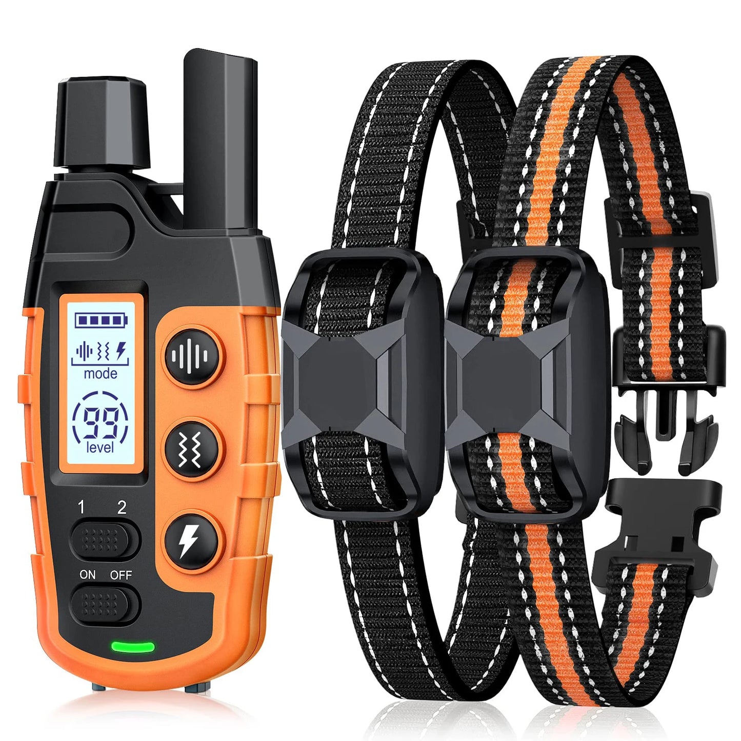 3300Ft Electric Dog Training Collar; Remote Control;  Shock Vibration;
