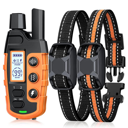 3300Ft Electric Dog Training Collar; Remote Control;  Shock Vibration;