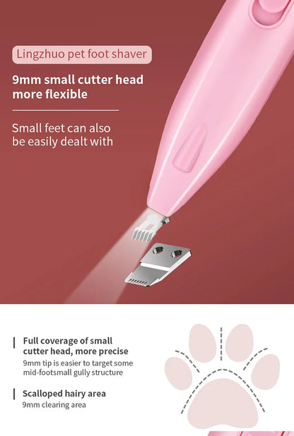 Dog/Cat Paw Hair Trimmer; Electric Pet Foot Hair Trimmer ; Pet Ear Hair trimmer;