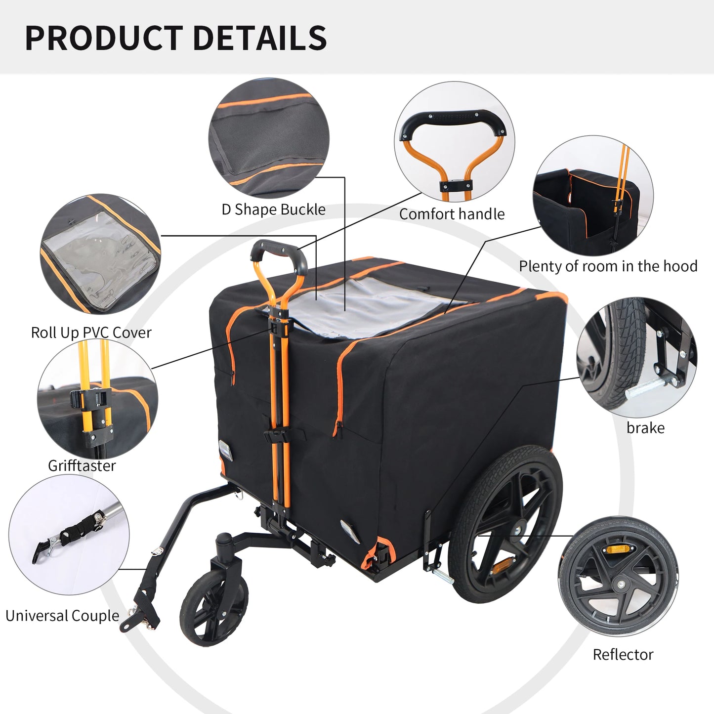 Pet Jogging Stroller / Bicycle Trailer;