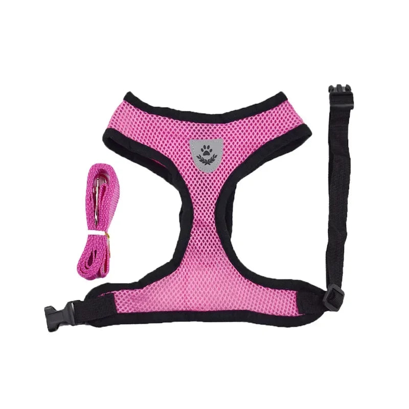 Dog Adjustable Harness / Vest & Walking Lead;
