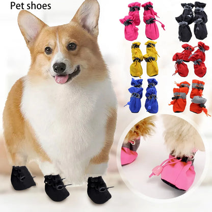 Dog Shoes That Don'T Fall Off;  Non-Slip;