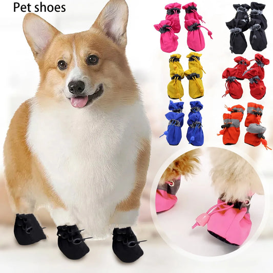 Dog Shoes That Don'T Fall Off;  Non-Slip;
