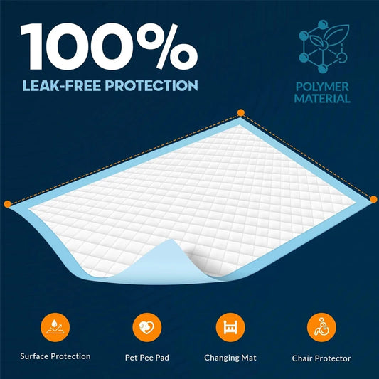 100  17.7"x13" inch 6-layer dog/ puppy training pads ;