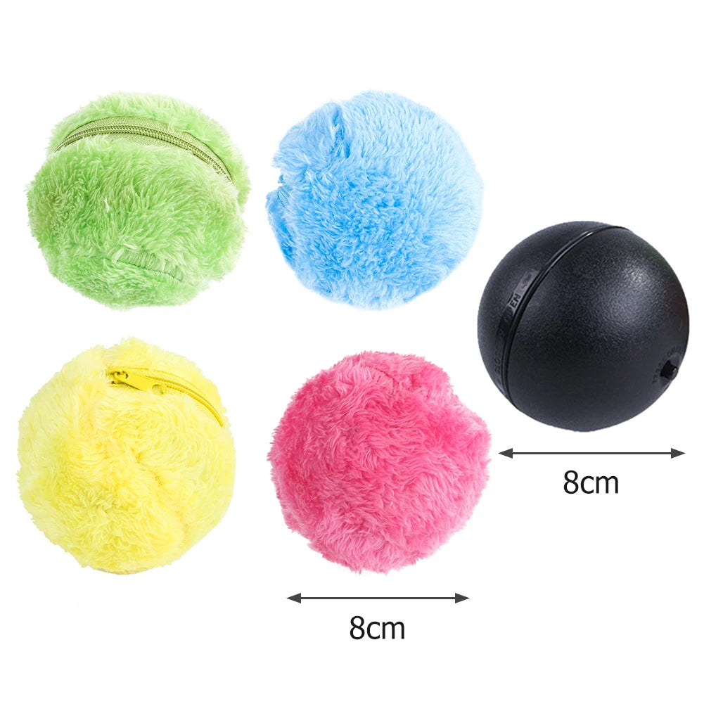 5pcs Pet Electric Balls Battery Powered ;