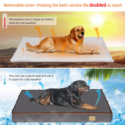 Dog Bed XL ; Padded Orthopedic Cushion; Washable;