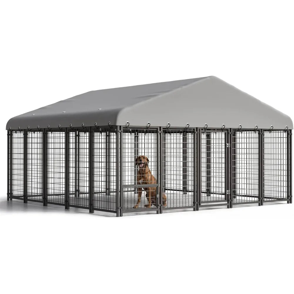 Dog  Outside Heavy-Duty Kennel With Roof;