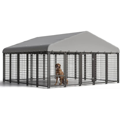 Dog  Outside Heavy-Duty Kennel With Roof;