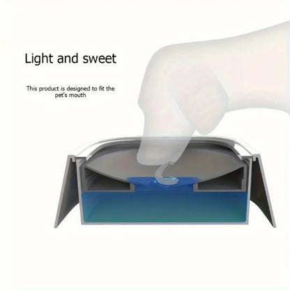 Durable Pet Water Bowl ;  Plastic Spill-Proof  w/ Floating Filter;