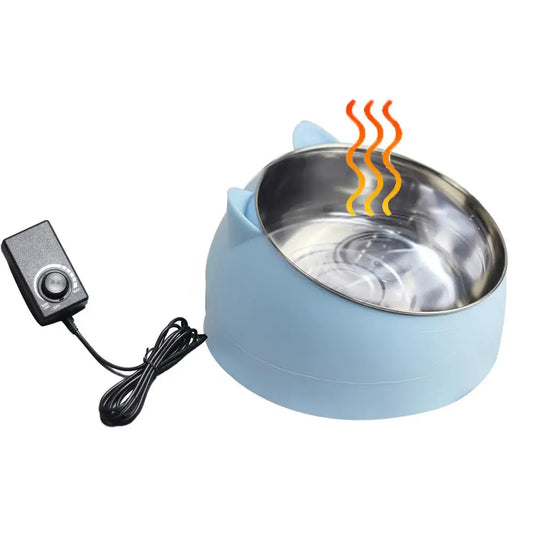 Heated Pet Bow;lPet Winter Heated Feed Cage Bowl; Constant Temperature Heating; l