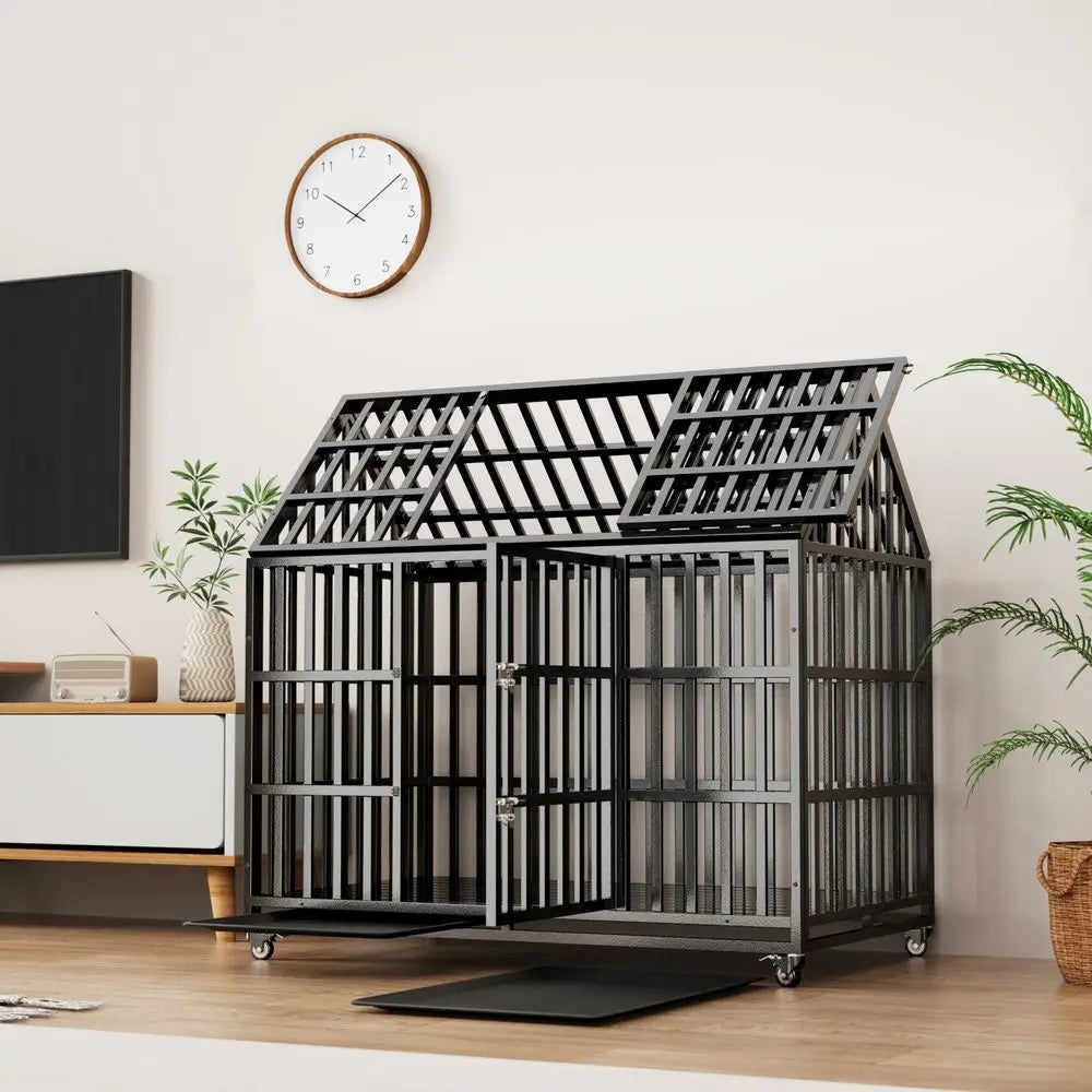 52" Heavy Duty  Large Dog Cage / Kennels / Crates :