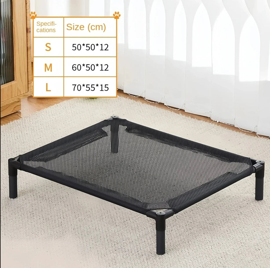 Elevated Dog Bed ; Portable Folding Pet Camping Bed;, Breathable Washable for Indoor Outdoor;