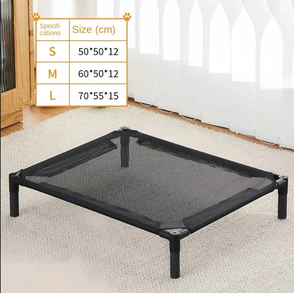 Elevated Dog Bed ; Portable Folding Pet Camping Bed;, Breathable Washable for Indoor Outdoor;