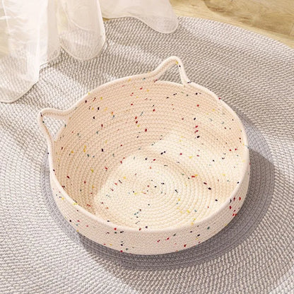 New Deep Sleep Cat Bed; Iittle Mat Basket Small Dog; Pets Tent Cozy Cave Nest Indoor;