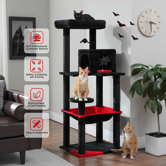 Cat Tree for Indoor Cats, Tall Cat Tower;