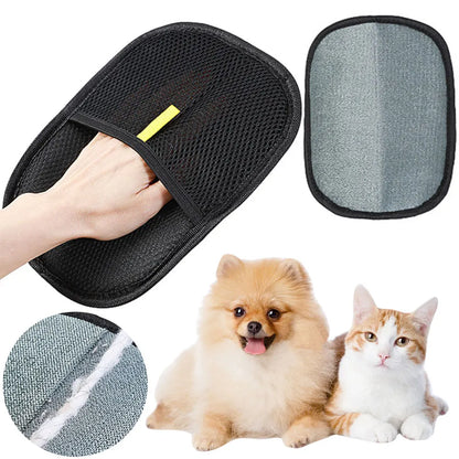 Pet Grooming Gloves Deshedding Brush Glove;  Dog Cat Rabbit with Long/Short/Curly Hair;