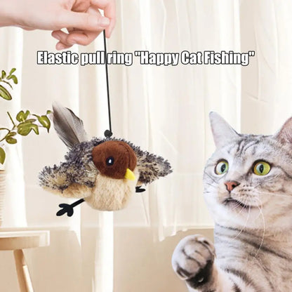 Flappy Bird Interactive Cat Toy; USB Rechargeable  Remote Control