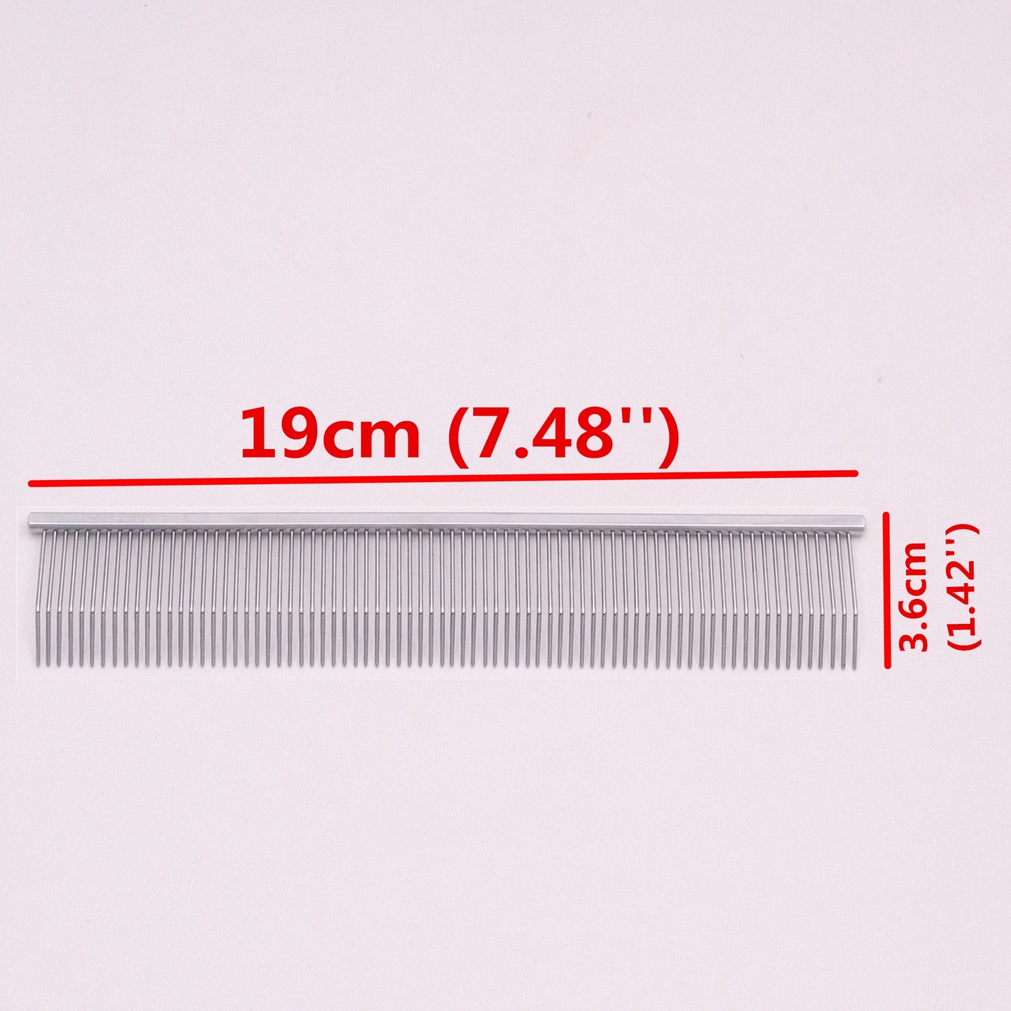 Copper Dog Grooming Combs; Pet Boundary Knot Massage Tools; Professional Salon  Hair Cleaning Crescent High/ Low Teeth