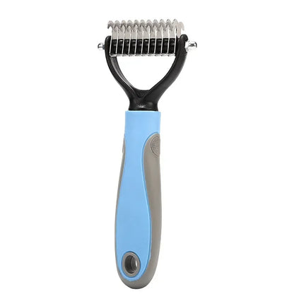 Pets Fur Knot Cutter Grooming ;Shedding Tools Pet Hair Removal; Comb /Brush Double sided;