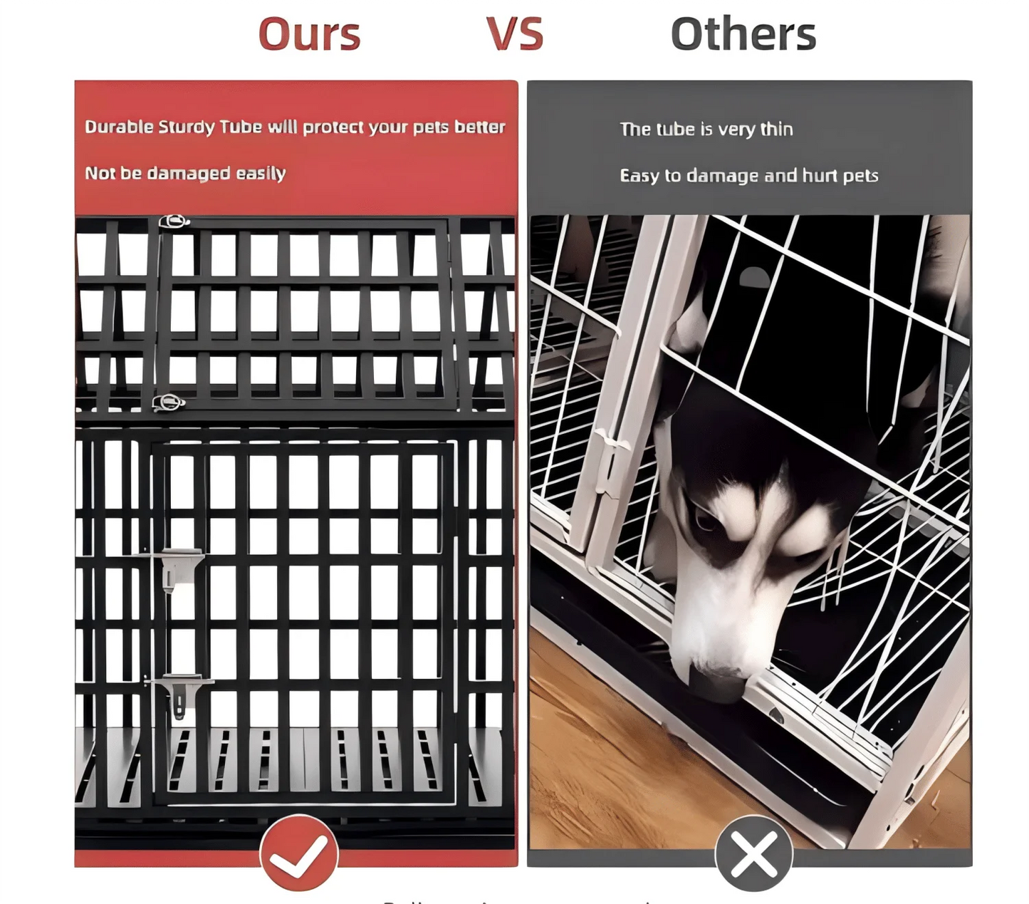52" Heavy Duty  Large Dog Cage / Kennels / Crates :