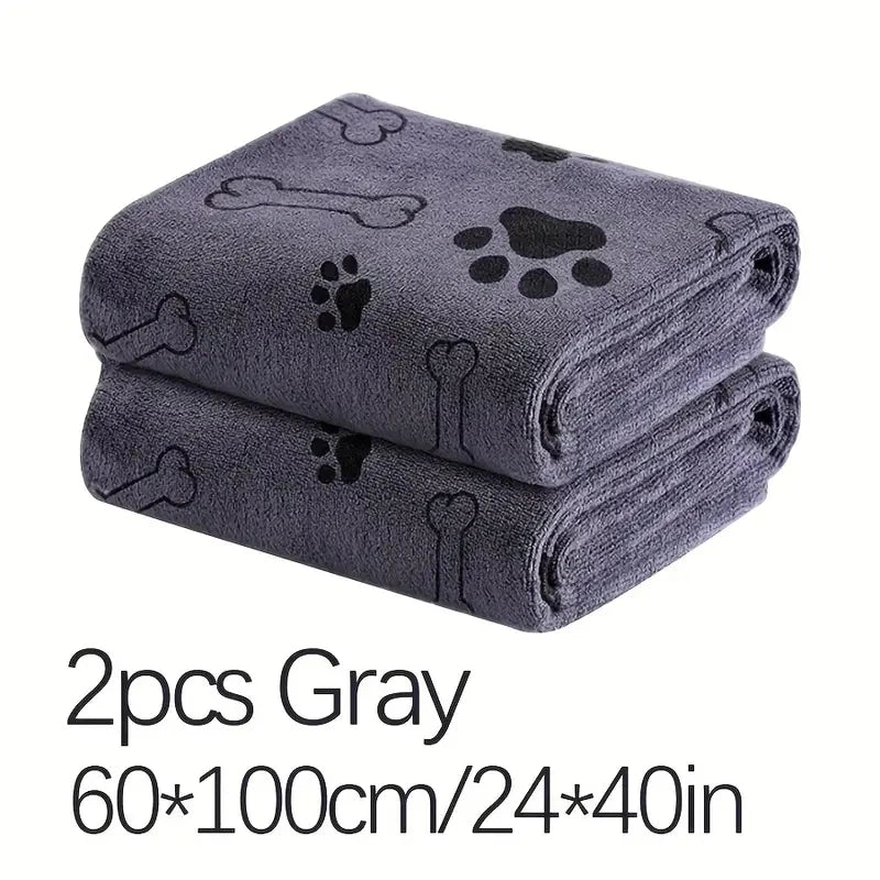 2pcs Soft Microfiber Towels ; Quick Dry,  Bath Towels;