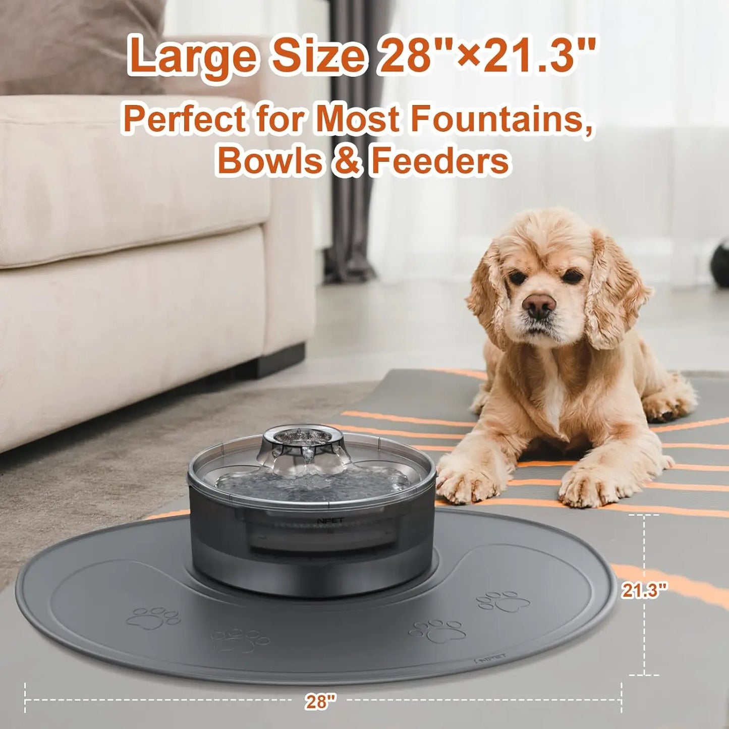 Silicone Dog Food Mat for Dogs / D10 Fountain,