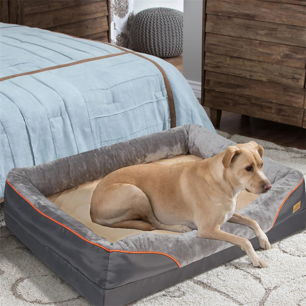 Jumbo Orthopedic Dog Bed; Memory Foam ;Pet Sofa ;