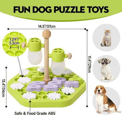 4 Dog Puzzle Toy Enrichment Toys; IQ Training;