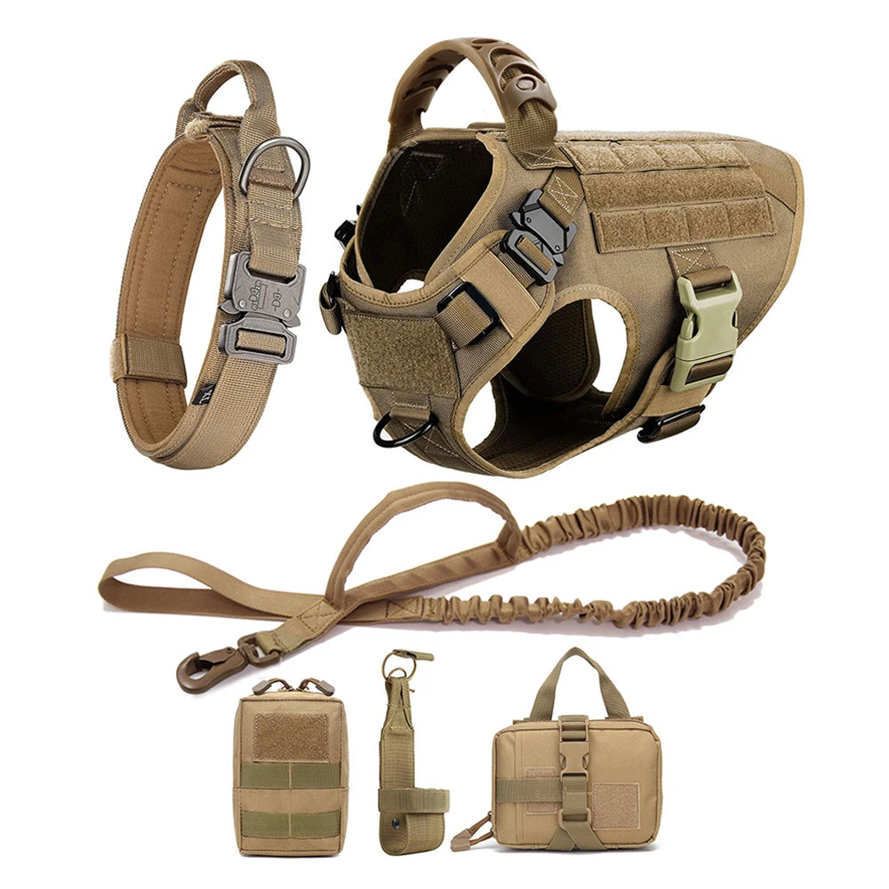 Large Dog Harness Leash Set; Walking Vest Dog Harness'