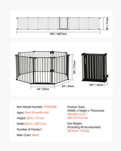 Dog Gate Walk Thru; Child Pet Security; Pressure Mount;