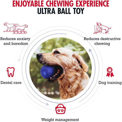 SuperChewy Tough Dog Ball;Strong Natural Rubber;