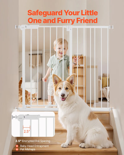 Dog Gate Walk Thru; Child Pet Security; Pressure Mount;