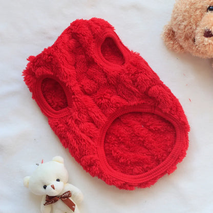 Soft Cozy Cat Clothes;  Warm Fleece Sweatshirt for Small Dogs; Puppy/ Kitten Jacket;