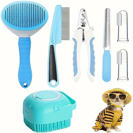 7 Pack Pet Grooming Set,