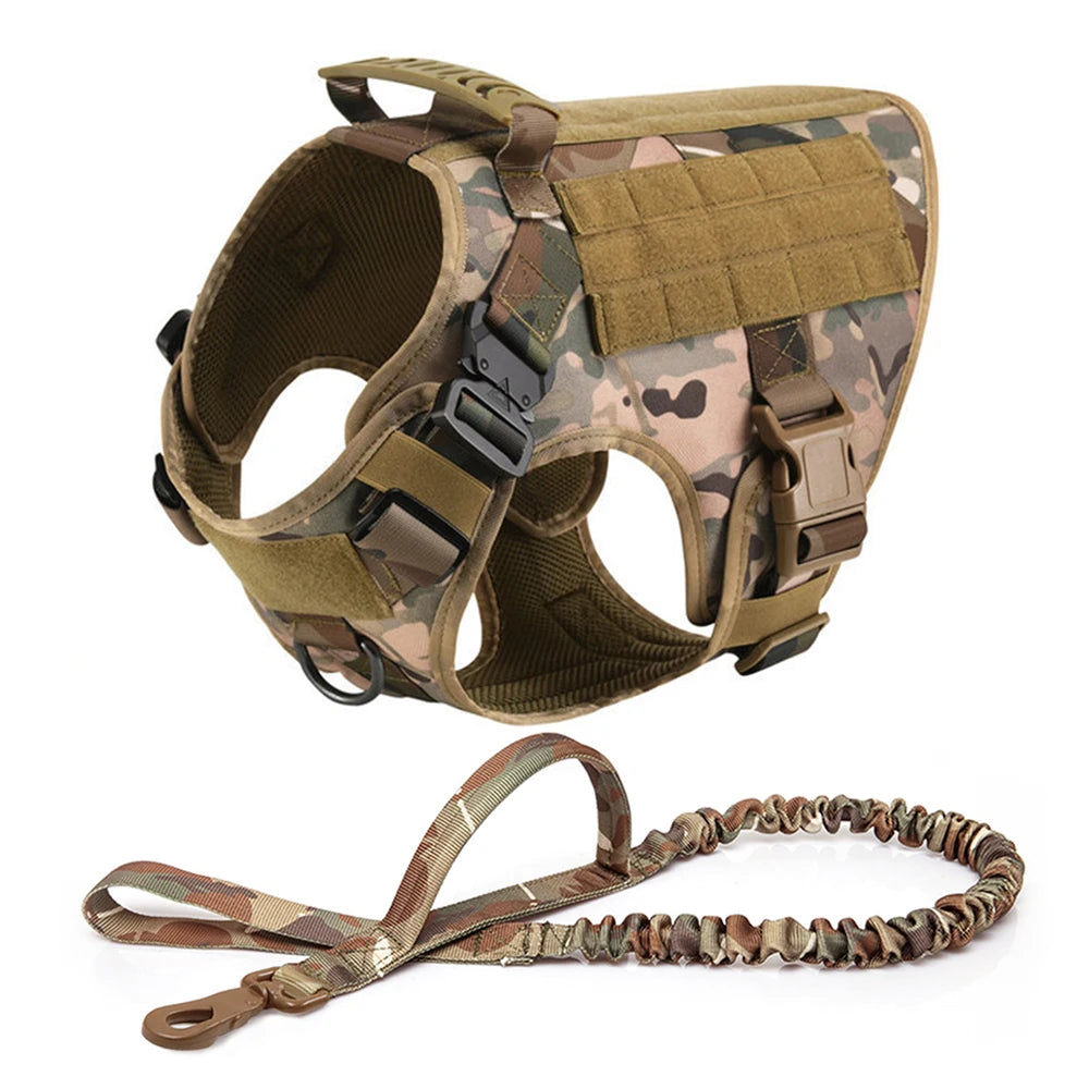 Large Dog Harness Leash Set; Walking Vest Dog Harness'
