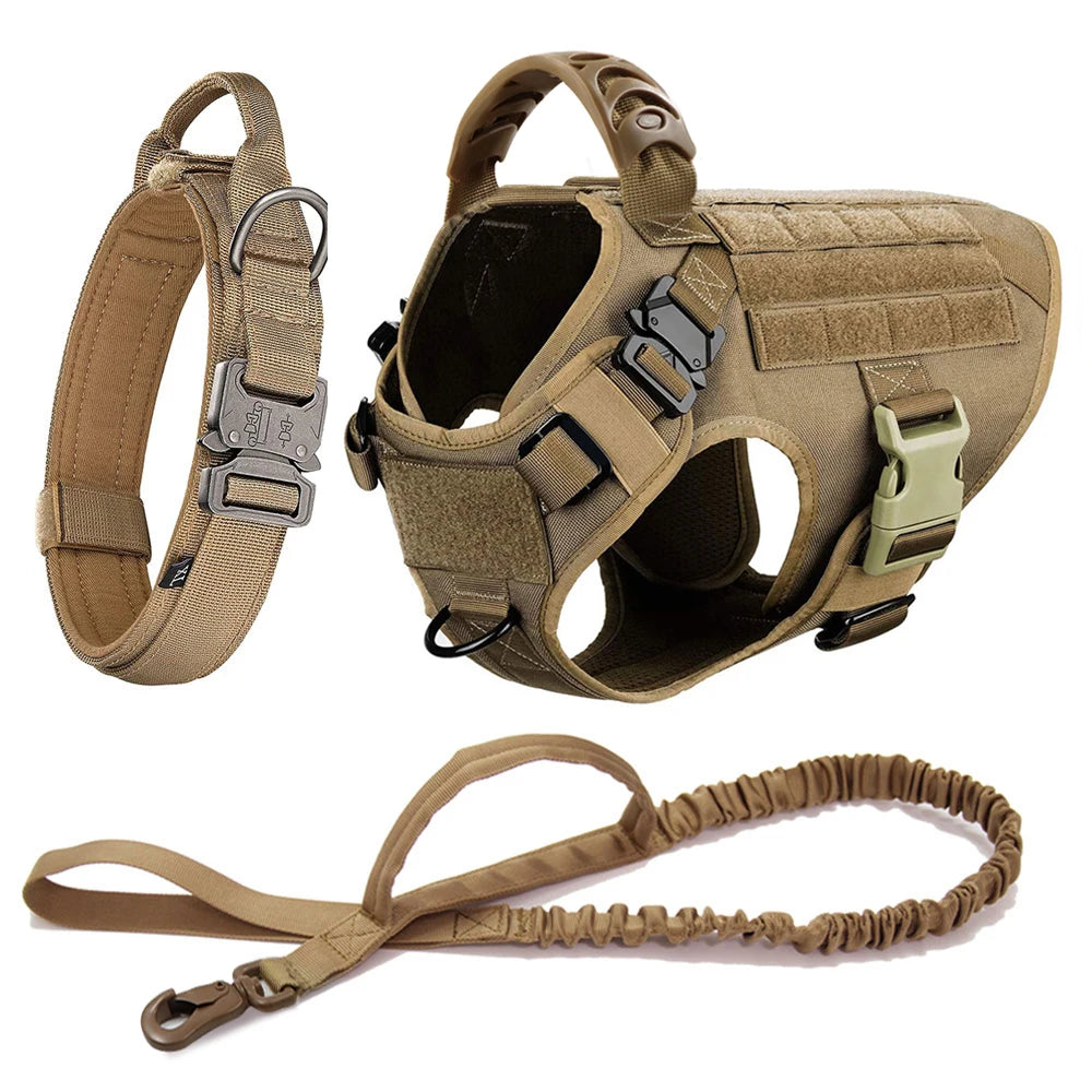 Large Dog Harness Leash Set; Walking Vest Dog Harness'