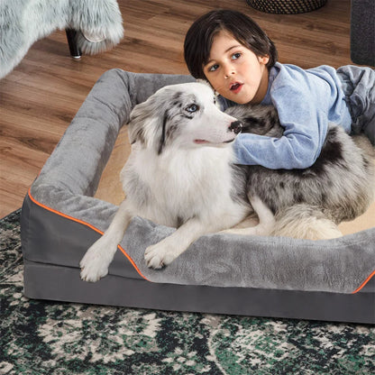 Jumbo Orthopedic Dog Bed; Memory Foam ;Pet Sofa ;
