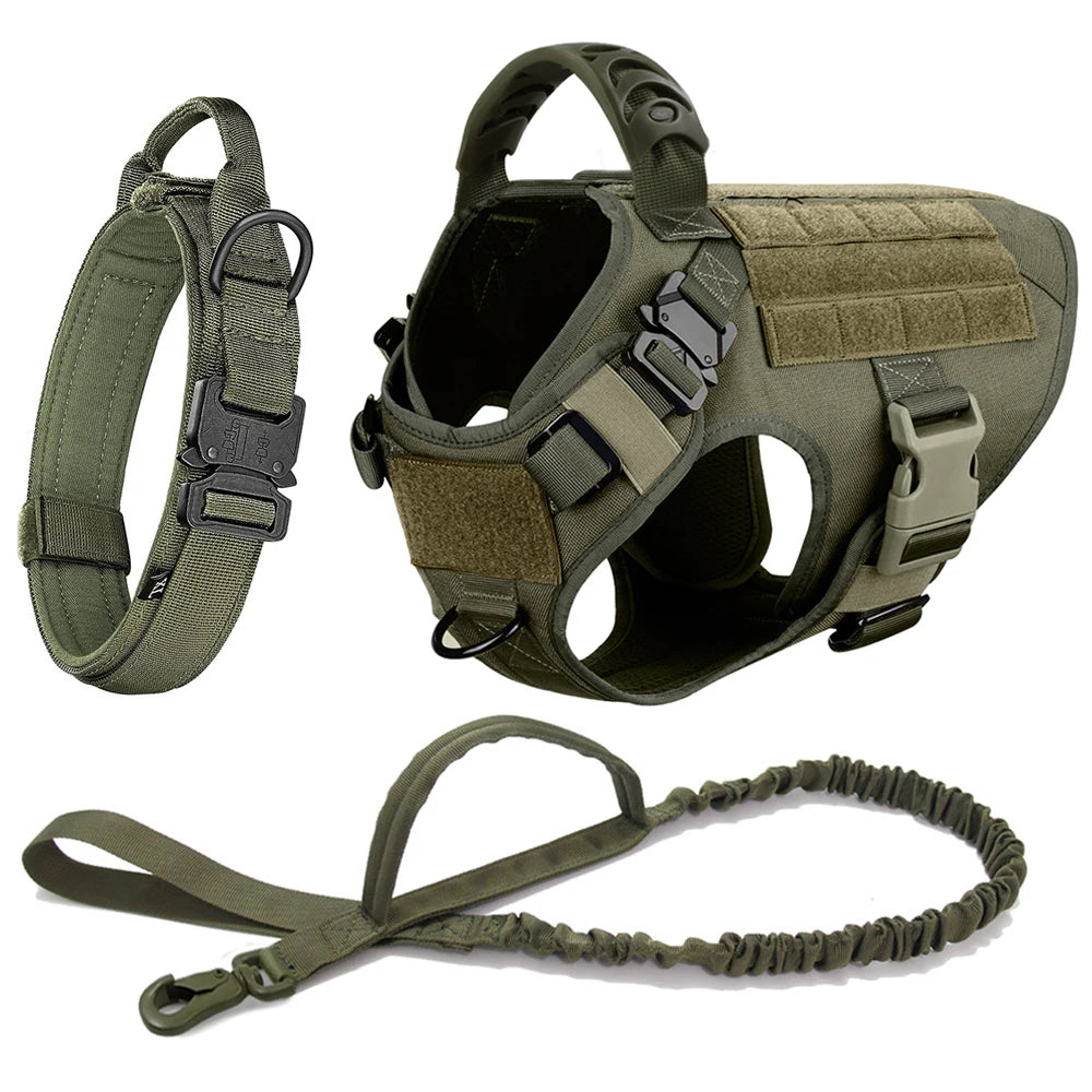 Large Dog Harness Leash Set; Walking Vest Dog Harness'
