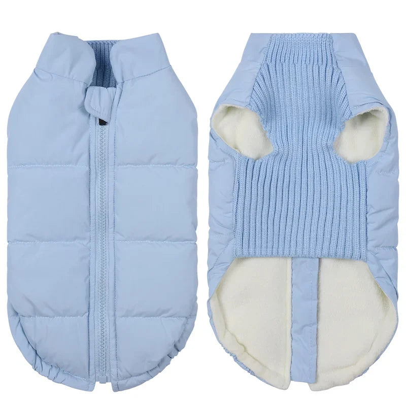 Winter Dog  Coats; BackZipper; Windproof;
