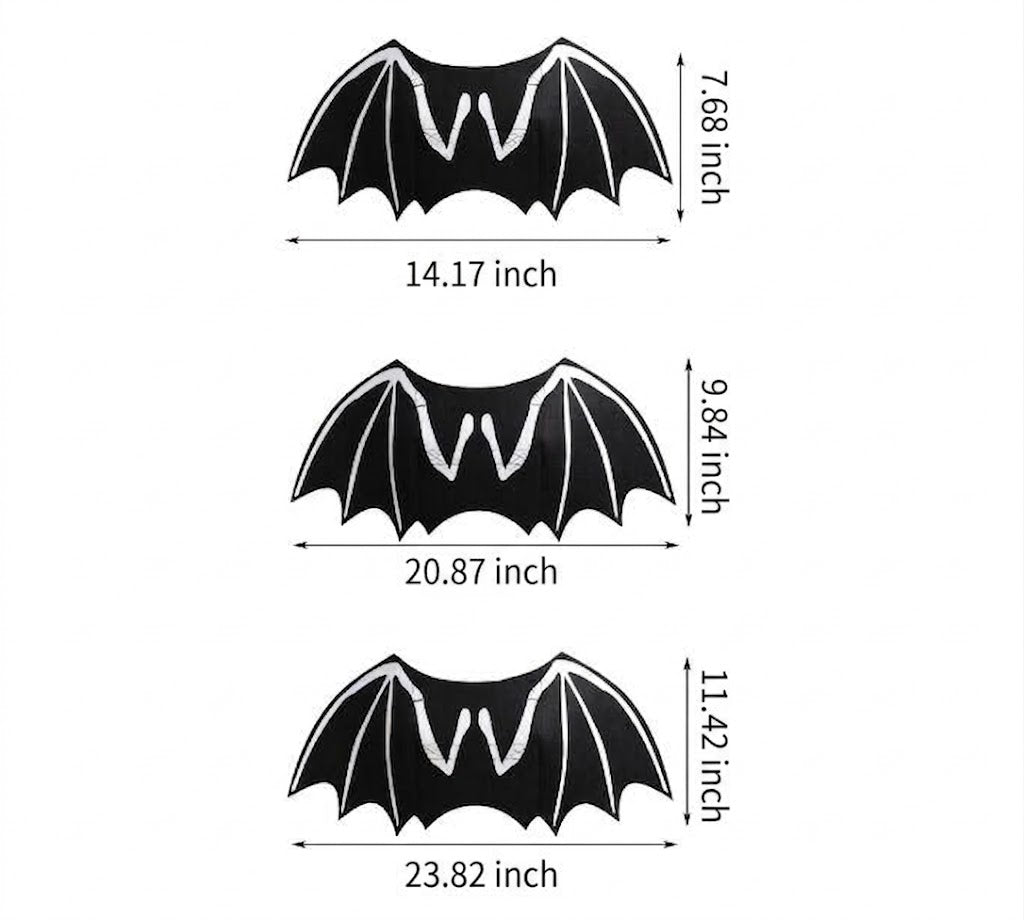 Dog Luminous Bat Wings Transformed Into Costumes