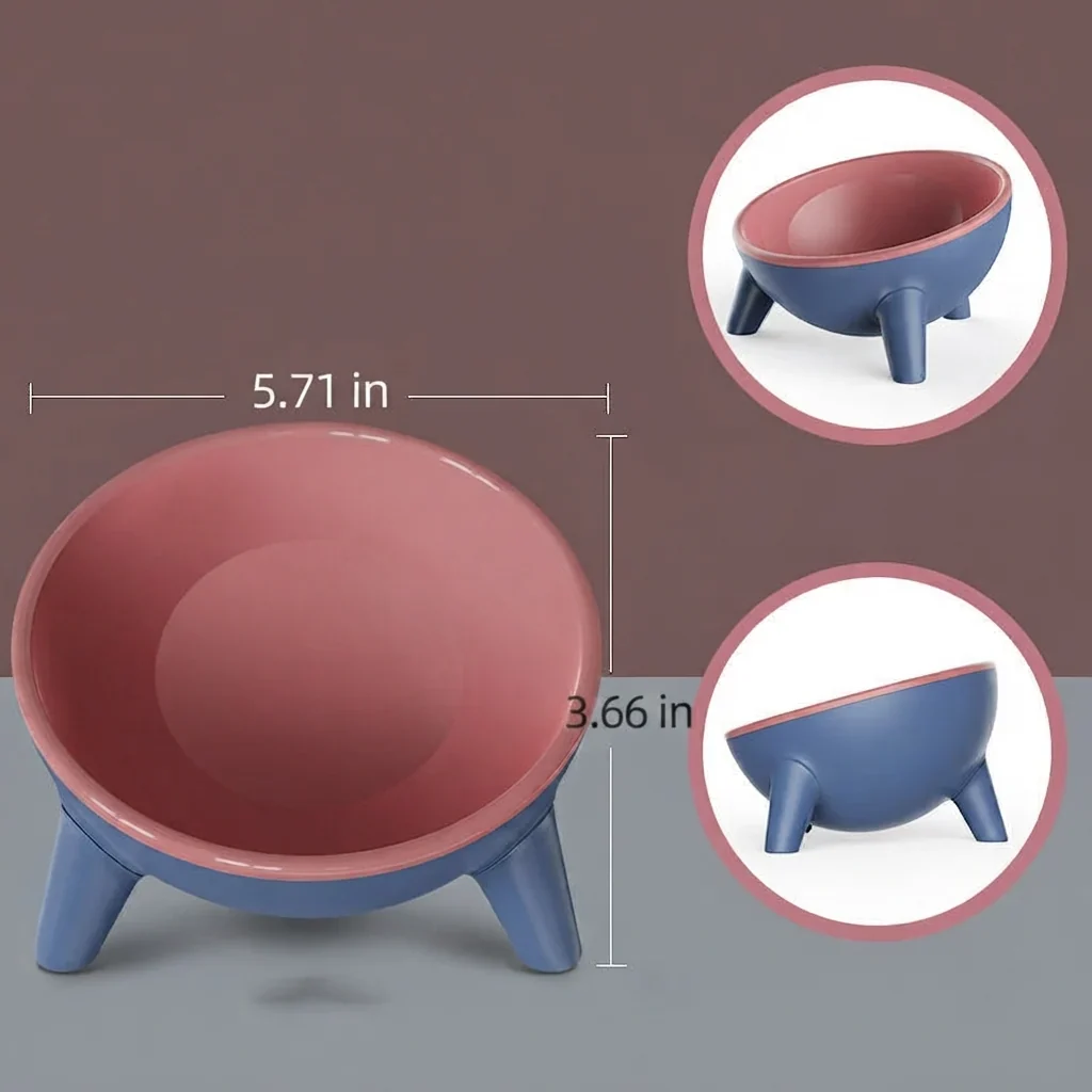 Nordic Feeding Bowls With Elevated Stand For Comfortable Mealtimes